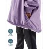 imageBare Home Wearable Blanket BCozy Hoodie  Soft Plush Sherpa  Warm and Cozy  Oversized Wearable Blanket  Adult ampamp Kid Sizes15  Lavender