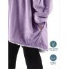 imageBare Home Wearable Blanket BCozy Hoodie  Soft Plush Sherpa  Warm and Cozy  Oversized Wearable Blanket  Adult ampamp Kid Sizes15  Lavender