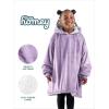 imageBare Home Wearable Blanket BCozy Hoodie  Soft Plush Sherpa  Warm and Cozy  Oversized Wearable Blanket  Adult ampamp Kid Sizes15  Lavender