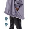 imageBare Home Wearable Blanket BCozy Hoodie  Soft Plush Sherpa  Warm and Cozy  Oversized Wearable Blanket  Adult ampamp Kid Sizes16  Dusty Purple