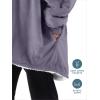 imageBare Home Wearable Blanket BCozy Hoodie  Soft Plush Sherpa  Warm and Cozy  Oversized Wearable Blanket  Adult ampamp Kid Sizes16  Dusty Purple