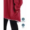 imageBare Home Wearable Blanket BCozy Hoodie  Soft Plush Sherpa  Warm and Cozy  Oversized Wearable Blanket  Adult ampamp Kid Sizes17  Red