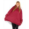 imageBare Home Wearable Blanket BCozy Hoodie  Soft Plush Sherpa  Warm and Cozy  Oversized Wearable Blanket  Adult ampamp Kid Sizes17  Red