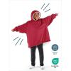 imageBare Home Wearable Blanket BCozy Hoodie  Soft Plush Sherpa  Warm and Cozy  Oversized Wearable Blanket  Adult ampamp Kid Sizes17  Red