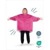 imageBare Home Wearable Blanket BCozy Hoodie  Soft Plush Sherpa  Warm and Cozy  Oversized Wearable Blanket  Adult ampamp Kid Sizes18  Pink