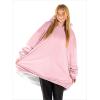 imageBare Home Wearable Blanket BCozy Hoodie  Soft Plush Sherpa  Warm and Cozy  Oversized Wearable Blanket  Adult ampamp Kid Sizes18  Pink