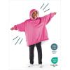 imageBare Home Wearable Blanket BCozy Hoodie  Soft Plush Sherpa  Warm and Cozy  Oversized Wearable Blanket  Adult ampamp Kid Sizes18  Pink