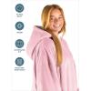imageBare Home Wearable Blanket BCozy Hoodie  Soft Plush Sherpa  Warm and Cozy  Oversized Wearable Blanket  Adult ampamp Kid Sizes19  Light Pink