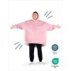 imageBare Home Wearable Blanket BCozy Hoodie  Soft Plush Sherpa  Warm and Cozy  Oversized Wearable Blanket  Adult ampamp Kid Sizes19  Light Pink