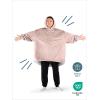 imageBare Home Wearable Blanket BCozy Hoodie  Soft Plush Sherpa  Warm and Cozy  Oversized Wearable Blanket  Adult ampamp Kid Sizes20  Blush