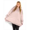 imageBare Home Wearable Blanket BCozy Hoodie  Soft Plush Sherpa  Warm and Cozy  Oversized Wearable Blanket  Adult ampamp Kid Sizes20  Blush