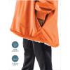 imageBare Home Wearable Blanket BCozy Hoodie  Soft Plush Sherpa  Warm and Cozy  Oversized Wearable Blanket  Adult ampamp Kid Sizes21  Orange