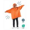 imageBare Home Wearable Blanket BCozy Hoodie  Soft Plush Sherpa  Warm and Cozy  Oversized Wearable Blanket  Adult ampamp Kid Sizes21  Orange