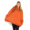 imageBare Home Wearable Blanket BCozy Hoodie  Soft Plush Sherpa  Warm and Cozy  Oversized Wearable Blanket  Adult ampamp Kid Sizes21  Orange