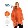 imageBare Home Wearable Blanket BCozy Hoodie  Soft Plush Sherpa  Warm and Cozy  Oversized Wearable Blanket  Adult ampamp Kid Sizes21  Orange