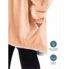 imageBare Home Wearable Blanket BCozy Hoodie  Soft Plush Sherpa  Warm and Cozy  Oversized Wearable Blanket  Adult ampamp Kid Sizes22  Peach