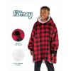 imageBare Home Wearable Blanket BCozy Hoodie  Soft Plush Sherpa  Warm and Cozy  Oversized Wearable Blanket  Adult ampamp Kid Sizes23  Buffalo Plaid  RedBlack