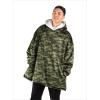 imageBare Home Wearable Blanket BCozy Hoodie  Soft Plush Sherpa  Warm and Cozy  Oversized Wearable Blanket  Adult ampamp Kid Sizes24  Camo  Green