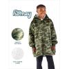 imageBare Home Wearable Blanket BCozy Hoodie  Soft Plush Sherpa  Warm and Cozy  Oversized Wearable Blanket  Adult ampamp Kid Sizes24  Camo  Green