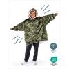 imageBare Home Wearable Blanket BCozy Hoodie  Soft Plush Sherpa  Warm and Cozy  Oversized Wearable Blanket  Adult ampamp Kid Sizes24  Camo  Green