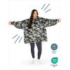 imageBare Home Wearable Blanket BCozy Hoodie  Soft Plush Sherpa  Warm and Cozy  Oversized Wearable Blanket  Adult ampamp Kid Sizes25  Camo  Grey