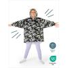 imageBare Home Wearable Blanket BCozy Hoodie  Soft Plush Sherpa  Warm and Cozy  Oversized Wearable Blanket  Adult ampamp Kid Sizes25  Camo  Grey