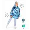 imageBare Home Wearable Blanket BCozy Hoodie  Soft Plush Sherpa  Warm and Cozy  Oversized Wearable Blanket  Adult ampamp Kid Sizes27  Tie Dye  Dark Blue