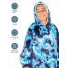imageBare Home Wearable Blanket BCozy Hoodie  Soft Plush Sherpa  Warm and Cozy  Oversized Wearable Blanket  Adult ampamp Kid Sizes27  Tie Dye  Dark Blue