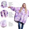 imageBare Home Wearable Blanket BCozy Hoodie  Soft Plush Sherpa  Warm and Cozy  Oversized Wearable Blanket  Adult ampamp Kid Sizes29  Tie Dye  Pink