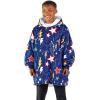 imageBare Home Wearable Blanket BCozy Hoodie  Soft Plush Sherpa  Warm and Cozy  Oversized Wearable Blanket  Adult ampamp Kid Sizes31  Superhero