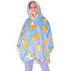 imageBare Home Wearable Blanket BCozy Hoodie  Soft Plush Sherpa  Warm and Cozy  Oversized Wearable Blanket  Adult ampamp Kid Sizes32  Dogs