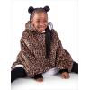 imageBare Home Wearable Blanket BCozy Hoodie  Soft Plush Sherpa  Warm and Cozy  Oversized Wearable Blanket  Adult ampamp Kid Sizes34  Leopard