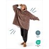 imageBare Home Wearable Blanket BCozy Hoodie  Soft Plush Sherpa  Warm and Cozy  Oversized Wearable Blanket  Adult ampamp Kid Sizes34  Leopard