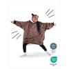 imageBare Home Wearable Blanket BCozy Hoodie  Soft Plush Sherpa  Warm and Cozy  Oversized Wearable Blanket  Adult ampamp Kid Sizes34  Leopard