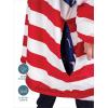 imageBare Home Wearable Blanket BCozy Hoodie  Soft Plush Sherpa  Warm and Cozy  Oversized Wearable Blanket  Adult ampamp Kid Sizes35  Flag