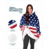 imageBare Home Wearable Blanket BCozy Hoodie  Soft Plush Sherpa  Warm and Cozy  Oversized Wearable Blanket  Adult ampamp Kid Sizes35  Flag