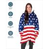 imageBare Home Wearable Blanket BCozy Hoodie  Soft Plush Sherpa  Warm and Cozy  Oversized Wearable Blanket  Adult ampamp Kid Sizes35  Flag