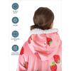 imageBare Home Wearable Blanket BCozy Hoodie  Soft Plush Sherpa  Warm and Cozy  Oversized Wearable Blanket  Adult ampamp Kid Sizes36  Strawberries