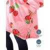 imageBare Home Wearable Blanket BCozy Hoodie  Soft Plush Sherpa  Warm and Cozy  Oversized Wearable Blanket  Adult ampamp Kid Sizes36  Strawberries