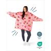imageBare Home Wearable Blanket BCozy Hoodie  Soft Plush Sherpa  Warm and Cozy  Oversized Wearable Blanket  Adult ampamp Kid Sizes36  Strawberries