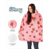 imageBare Home Wearable Blanket BCozy Hoodie  Soft Plush Sherpa  Warm and Cozy  Oversized Wearable Blanket  Adult ampamp Kid Sizes36  Strawberries