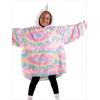 imageBare Home Wearable Blanket BCozy Hoodie  Soft Plush Sherpa  Warm and Cozy  Oversized Wearable Blanket  Adult ampamp Kid Sizes37  Unicorn