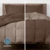imageBare Home Reversible BedinABag Comforter ampamp Sheet Set  Full Extra Long  Down Alternative  Soft  Bedding Set Full XL TaupeSand SandCocoaTaupe  Cocoa