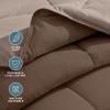 imageBare Home Reversible BedinABag Comforter ampamp Sheet Set  Full Extra Long  Down Alternative  Soft  Bedding Set Full XL TaupeSand SandCocoaTaupe  Cocoa