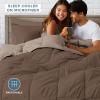 imageBare Home Reversible BedinABag Comforter ampamp Sheet Set  Full Extra Long  Down Alternative  Soft  Bedding Set Full XL TaupeSand SandCocoaTaupe  Cocoa