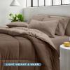 imageBare Home Reversible BedinABag Comforter ampamp Sheet Set  Full Extra Long  Down Alternative  Soft  Bedding Set Full XL TaupeSand SandCocoaTaupe  Taupe
