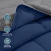 imageBare Home Reversible BedinABag Comforter ampamp Sheet Set  Full Extra Long  Down Alternative  Soft  Bedding Set Full XL TaupeSand SandDark BlueGrey  Dark Blue