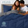 imageBare Home Reversible BedinABag Comforter ampamp Sheet Set  Full Extra Long  Down Alternative  Soft  Bedding Set Full XL TaupeSand SandDark BlueGrey  Dark Blue
