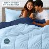 imageBare Home Reversible BedinABag Comforter ampamp Sheet Set  Full Extra Long  Down Alternative  Soft  Bedding Set Full XL TaupeSand SandDark BlueLight Blue  Light Blue