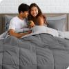 imageBare Home Reversible BedinABag Comforter ampamp Sheet Set  Full Extra Long  Down Alternative  Soft  Bedding Set Full XL TaupeSand SandDark BlueLight Blue  Dark Blue